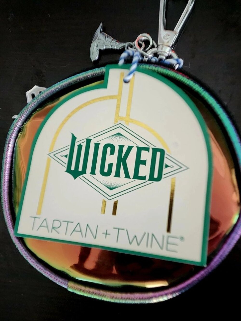 Wicked_ Tartan+ Twine Elphaba Mini Keychain Bag NWT